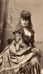 Kabinettskarte Bild des Schauspielers Adah Isaacs Menken