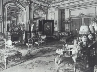 Salon im Haus der Familie Astor, Fifth Avenue, New York