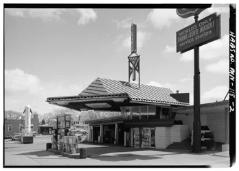 Tankstelle der Lindholm Oil Company, Cloquet, Minnesota