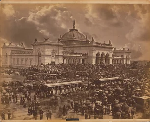 Eröffnungstag, „Die Redner“, Centennial International Exhibition von 1876, Philadelphia