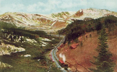 Pikes Peak von Pilot Knob, Höhe