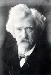 Porträt von Mark Twain (1835 - 1910)