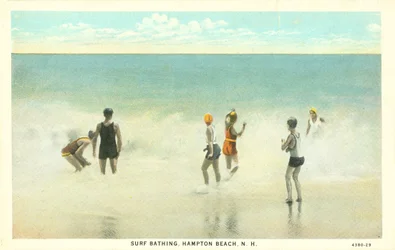 Surfen am Hampton Beach, New Hampshire
