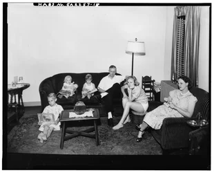 Techwood Homes (Sozialwohnungen), begrenzt von North Avenue, Parker Street, William Street & Lovejoy Street, Atlanta, Fulton County, GA, um 1940