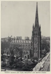 Trinity Church und Yard, Broadway und Rector Street