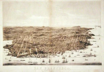 Vogelperspektive von San Francisco