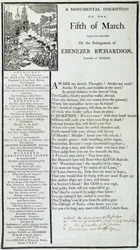 Eine monumentale Inschrift am 5. März 1772