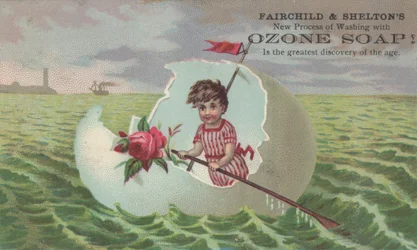 Werbung für Fairchild & Sheltons Ozone Soap, ca. 1880