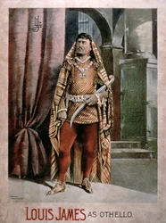 Werbung für Louis James als Othello
