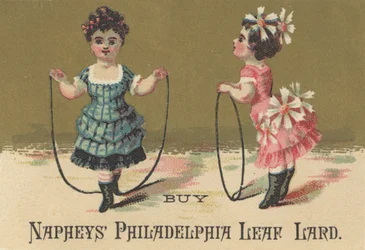 Werbung für Napheys Philadelphia Leaf Lard, ca. 1880