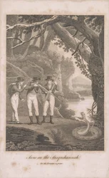Alexander Wilson und Begleiter am Susquehanna, 1809