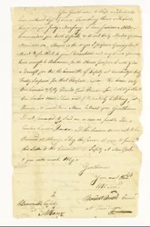 Arnold Benedict (1741-1801) General, Kontinentalarmee, Verräter. Autographenbrief unterzeichnet ("Benedict Arnold Commr. at Ticonderoga") an das Sicherheitskomitee in Albany, Ticonderoga, 22. Mai 1775