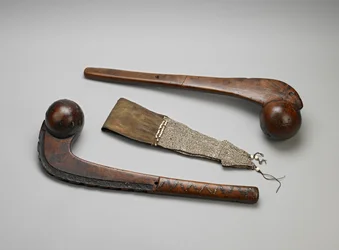 Keulen mit Kugelkopf (Holz & Messing)