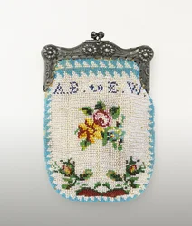 Perlenbeutel, um 1843