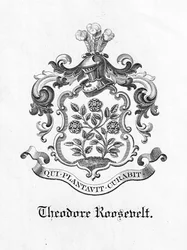 Exlibris von Präsident Theodore Roosevelt (1858-1919)