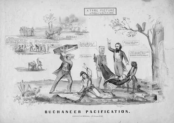 Buchaneer Befriedung; veröffentlicht von E H Fletcher, New York, ca. 1856
