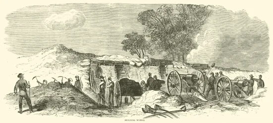 Bauarbeiten, Juni 1864