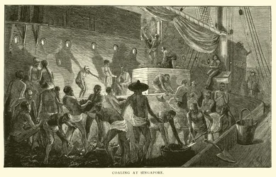 Kohlenaufnahme in Singapur