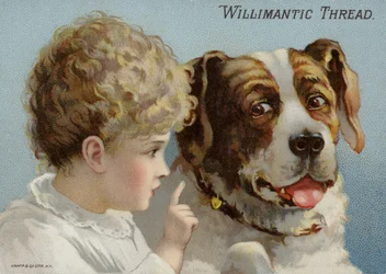 Hund und kleines Kind