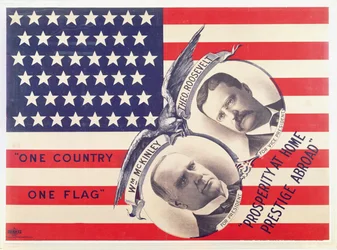 Wahlplakat für die amerikanische Präsidentschaftswahl von 1900