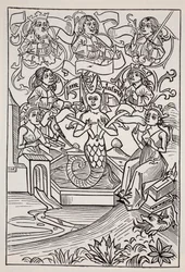 Fee Melusine, aus Der Weltführer zu Gnomen, Feen, Elfen und anderen kleinen Leuten von Thomas Keightley (1789-1872) veröffentlicht 1880