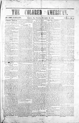 Titelseite von The Colored American, 30. Dezember 1865