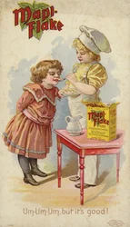 Mädchen isst Mapi Flake