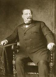 Grover Cleveland, 22. und 24. Präsident der Vereinigten Staaten von Amerika, veröffentlicht 1901 (Photogravur)