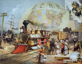 Illinois Central Railroad, ca. 1886