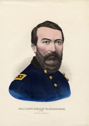 Maj. Genl. Philip H. Sheridan, U.S. Army, veröffentlicht von Currier & Ives, ca. 1862-65