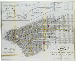 Karte der Stadt New York