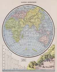 Karte der östlichen Hemisphäre