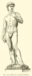 Michelangelos David (Gravur)