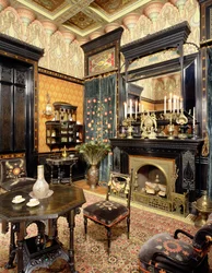 Maurisches Rauchzimmer, das John D. Rockefeller House, um 1864-81