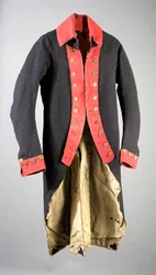 Offiziersmantel (Wolle, Leinen & Metall)