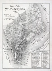 Plan der Stadt New York im Jahr 1767