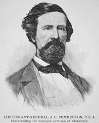 Porträt von General J.C. Pemberton (1814-81)