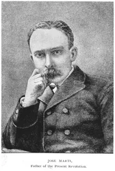Porträt von Jose Marti (1853-95) aus The Story of Cuba von Murat Halstead, veröffentlicht 1898
