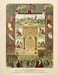 Plakat zur Feier der "Emanzipation in Maryland, 1. November"