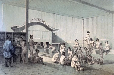 Öffentliches Bad in Simoda, 1856