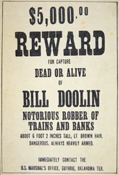 Belohnungsposter für Bill Doolin (1858-96)