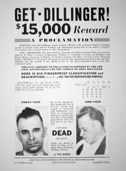 Fahndungsplakat für John Dillinger