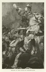Roland in der Schlacht von Roncesvalles