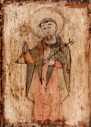 Heiliger mit Kerze