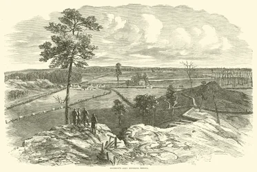 Shermans Armee betritt Resaca, Mai 1864