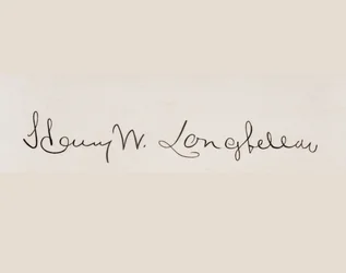 Unterschrift von Henry Wadsworth Longfellow