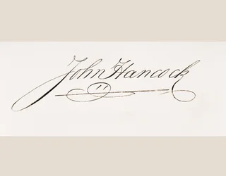 Unterschrift von John Hancock