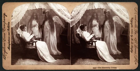 Die himmlischen Zwillinge, 1899 (Stereograph)