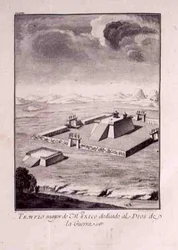 Der Haupttempel von Mexiko, den Kriegsgöttern gewidmet, aus Antonio de Solis y Rivadeneira Solis