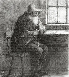 Der Patriarch, Illustration für eine Feature-Story, A Community of Outcasts, aus Appletons Journal